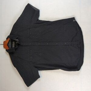 Surplus Black & White Stitched Men's‎ Button Down Shirt L
